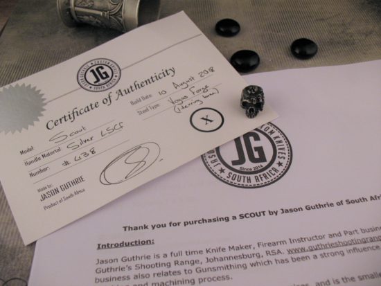 Jason Guthrie - Stainless Damascus Scout - Image 8