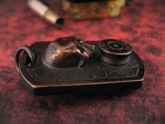 Beard & Bones - Bronze 3D Dog Tag - One Shot, One Kill - Image 4