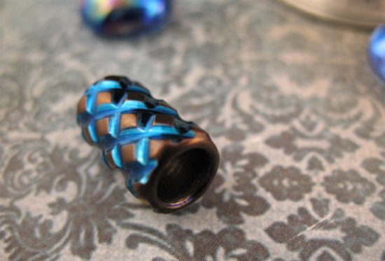 Ti_Gear_Design - Cross Hatched Titanium Bead - Image 3