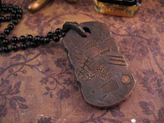 Miller Bros. Blades - Custom Copper Dog Tag - Image 3