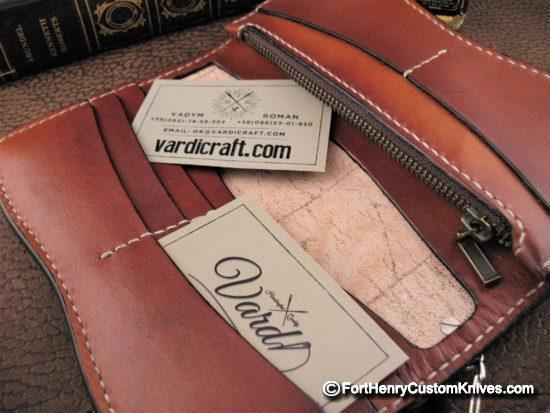 Vardi - Large Custom Leather Wallet - Samurai - w/Chain - Image 8