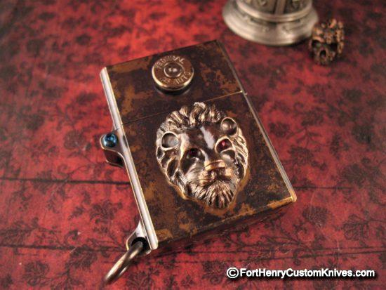 Steel Flame - Custom Guardian Lion / .45 Lighter