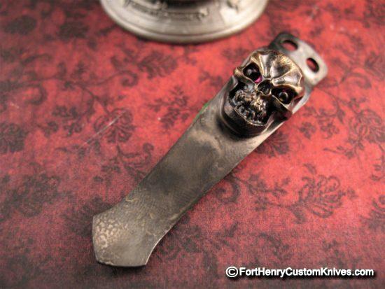 Steel Flame - 3D Hardness Flashlight Clip - Bronze