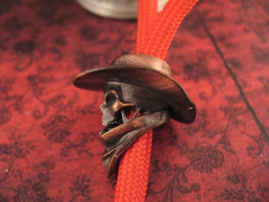 Michael Zieba - Limited Edition - Copper Cowboy Skull Bead - Image 3
