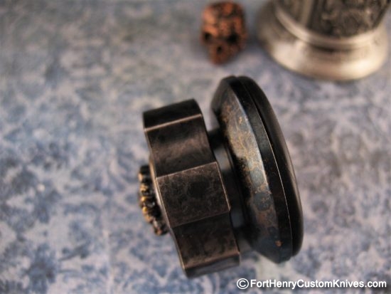 Steel Flame - Rampant Lion - Cog Ring Spinner - Image 4