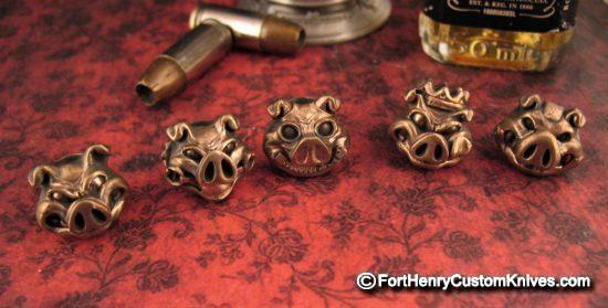 Michael Zieba - Cast Bronze Pig Sty Beads - Full Set