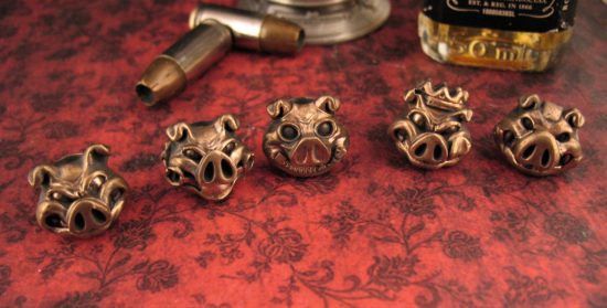 Michael Zieba - Cast Bronze Pig Sty Beads - Full Set
