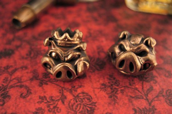 Michael Zieba - Cast Bronze Pig Sty Beads - Full Set - Image 3