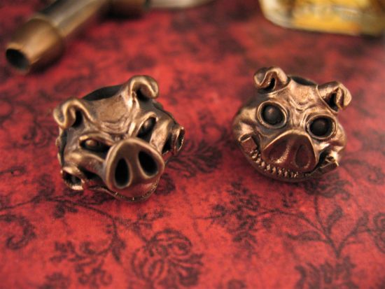 Michael Zieba - Cast Bronze Pig Sty Beads - Full Set - Image 4
