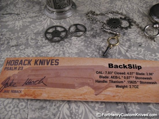 Jake Hoback - New Backslip - Slipjoint - Image 8