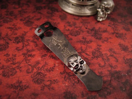 Steel Flame - Flashlight Clip - Bushido Warrior w/Red Eyes - Image 2