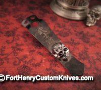 Steel Flame -  Flashlight Clip - Bushido Warrior w/Red Eyes