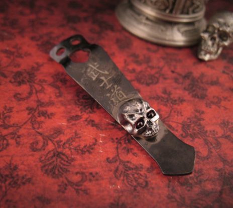 Steel Flame - Flashlight Clip - Bushido Warrior w/Red Eyes