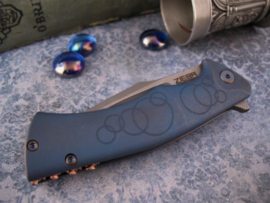 Michael Zieba / Jason Knight - Custom Mini-S5 - Denim Circles - Image 2