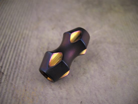 Ti_Gear_Design - Lg Titanium Double Barrel Bead - Image 2