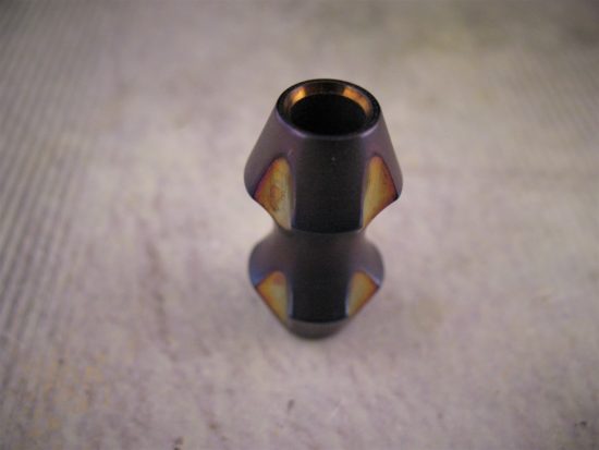 Ti_Gear_Design - Lg Titanium Double Barrel Bead - Image 4