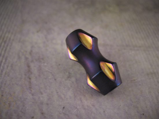 Ti_Gear_Design - Lg Titanium Double Barrel Bead