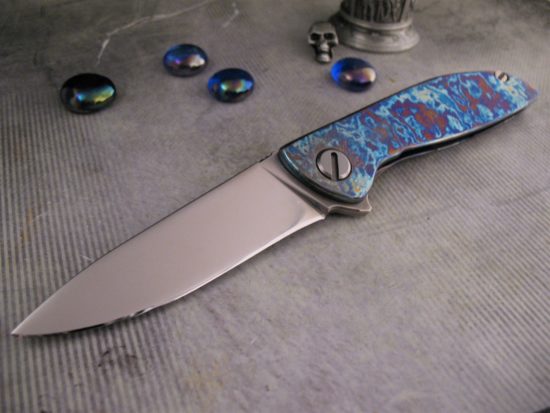 Shirogorov Knives - Neon Lite - Titanium & TiMascus