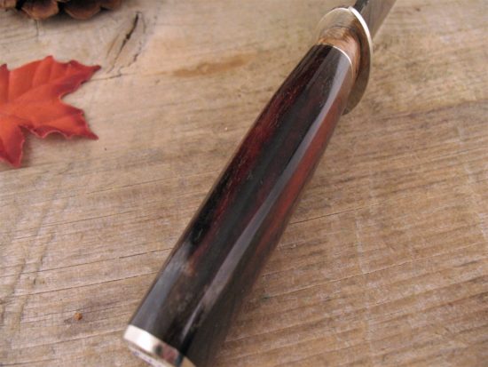 Herb Derr - Rare Confederate Bowie - Ladderback Damascus - Image 4