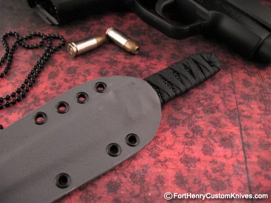 K.C. Gray - Custom Kwai Ken - Damasteel - Two Sheaths - Image 7
