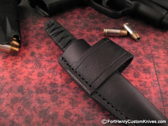 K.C. Gray - Custom Kwai Ken - Damasteel - Two Sheaths - Image 8