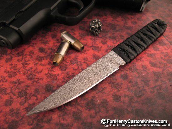 K.C. Gray - Custom Kwai Ken - Damasteel - Two Sheaths