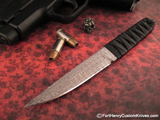 K.C. Gray - Custom Kwai Ken - Damasteel - Two Sheaths