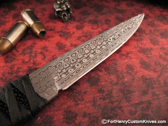 K.C. Gray - Custom Kwai Ken - Damasteel - Two Sheaths - Image 5