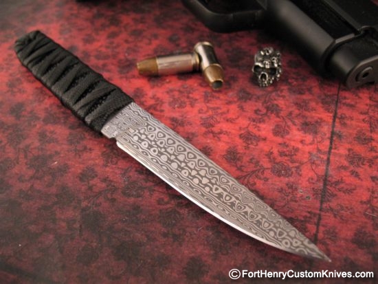 K.C. Gray - Custom Kwai Ken - Damasteel - Two Sheaths - Image 6