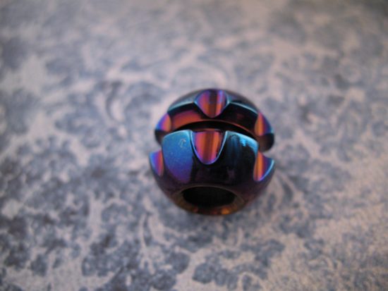 Ti_Gear_Design - Lg Titanium Block Bead - Image 2