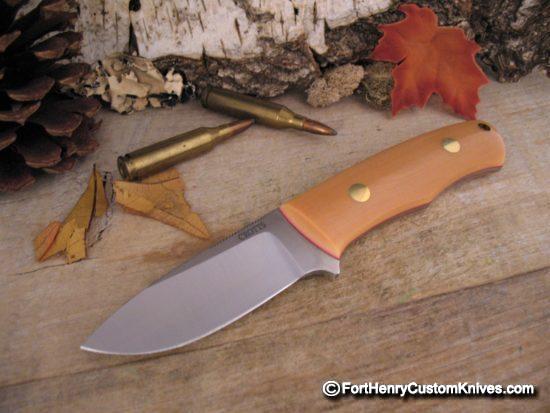 Dan Crotts - Custom Drop Point - Ivory Micarta