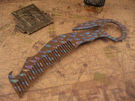 John Gray - Titanium Comb-Rambit - Custom Ano