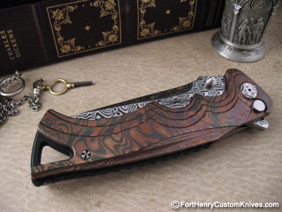 Brian Tighe - Tighe Fighter Flipper - NEW Cu-Zr Mokume - Image 2