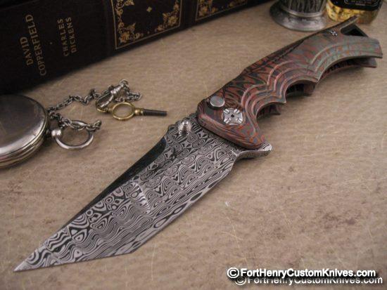 Brian Tighe  - Tighe Fighter Flipper - NEW Cu-Zr Mokume