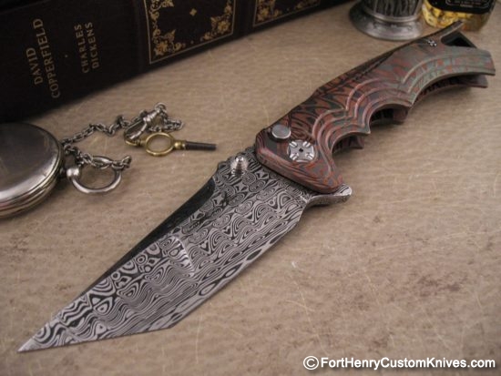 Brian Tighe - Tighe Fighter Flipper - NEW Cu-Zr Mokume