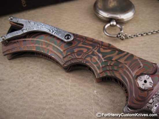 Brian Tighe - Tighe Fighter Flipper - NEW Cu-Zr Mokume - Image 6