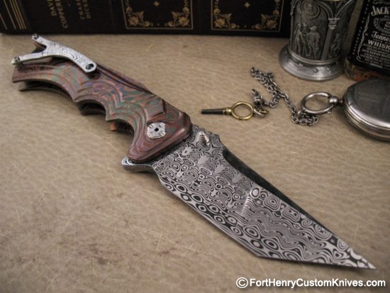 Brian Tighe - Tighe Fighter Flipper - NEW Cu-Zr Mokume - Image 8