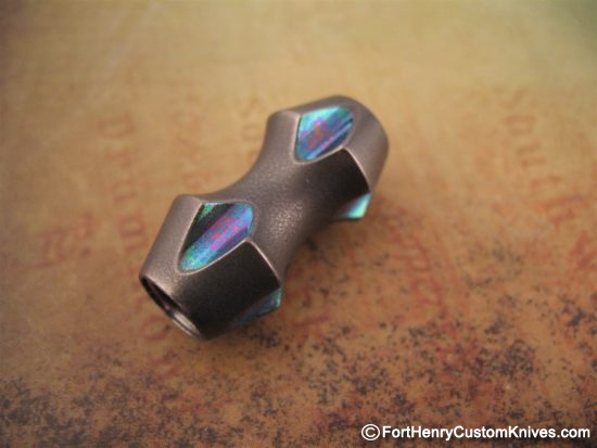 Ti_Gear_Design - Lg Titanium Double Barrel Bead