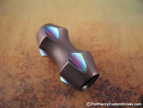 Ti_Gear_Design - Lg Titanium Double Barrel Bead - Image 4