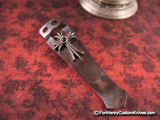 Steel Flame - Gothic Cross Flashlight Clip