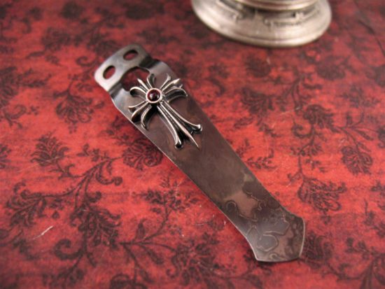Steel Flame - Gothic Cross Flashlight Clip