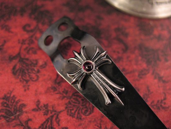 Steel Flame - Gothic Cross Flashlight Clip - Image 3