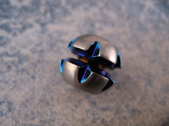Ti_Gear_Design - Titanium Robot Head Bead