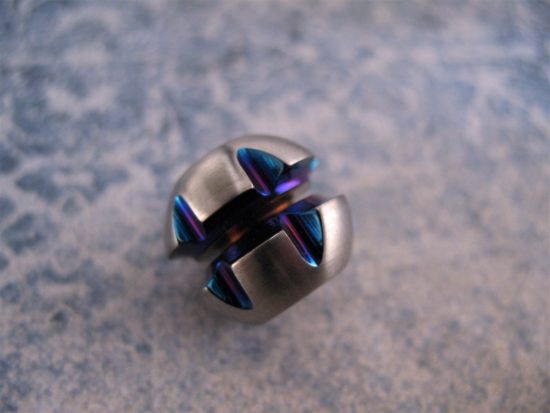 Ti_Gear_Design - Titanium Robot Head Bead - Image 3