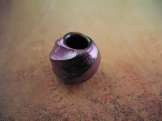 Ti_Gear_Design - Med Sculpted Ball Titanium Bead - Image 2