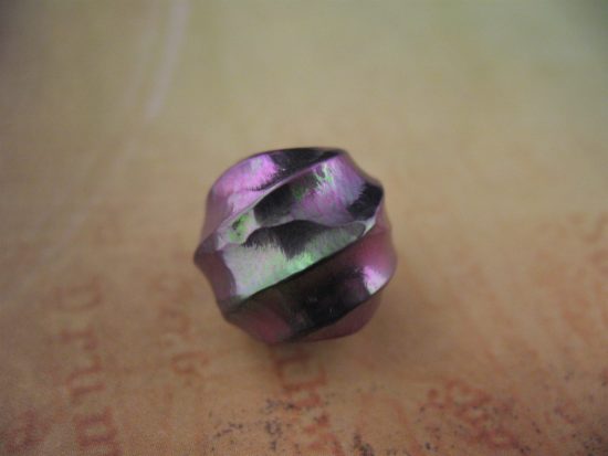 Ti_Gear_Design - Med Sculpted Ball Titanium Bead
