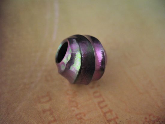 Ti_Gear_Design - Med Sculpted Ball Titanium Bead - Image 5