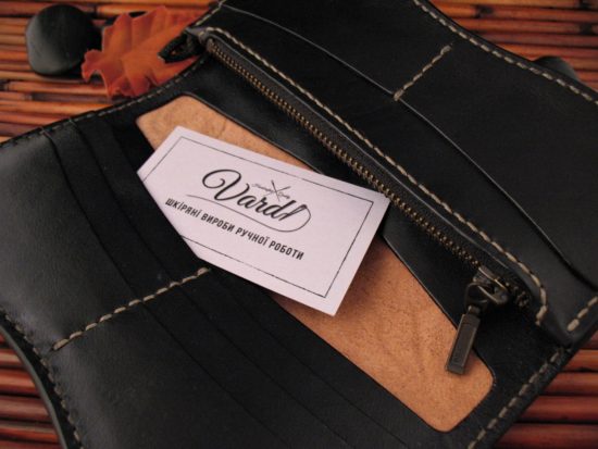 Vardi - Large Custom Leather Wallet - Hidden Knife - Image 5