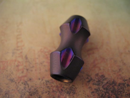 Ti_Gear_Design - Lg Titanium Double Barrel Bead - Image 2