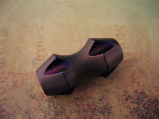 Ti_Gear_Design - Lg Titanium Double Barrel Bead - Image 5